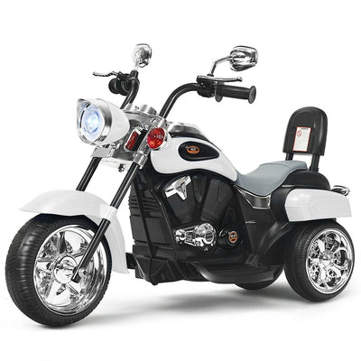 6V Kids Ride On Chopper Motorcycle 3 Wheel Battery Powered Trike with Headlight for Boys Girls Gift