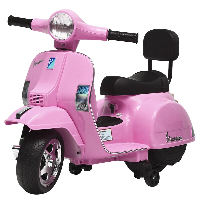 6V Battery Powered Kids Ride On Vespa Scooter Motorcycle for Toddler