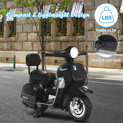 6V Battery Powered Kids Ride On Vespa Scooter Motorcycle for Toddler