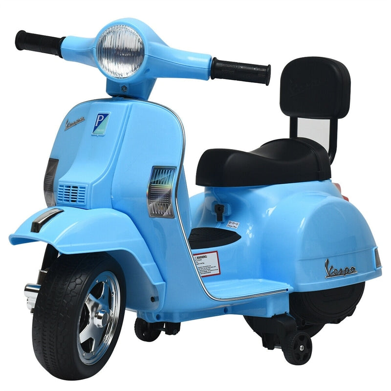 6V Battery Powered Kids Ride On Vespa Scooter Motorcycle for Toddler