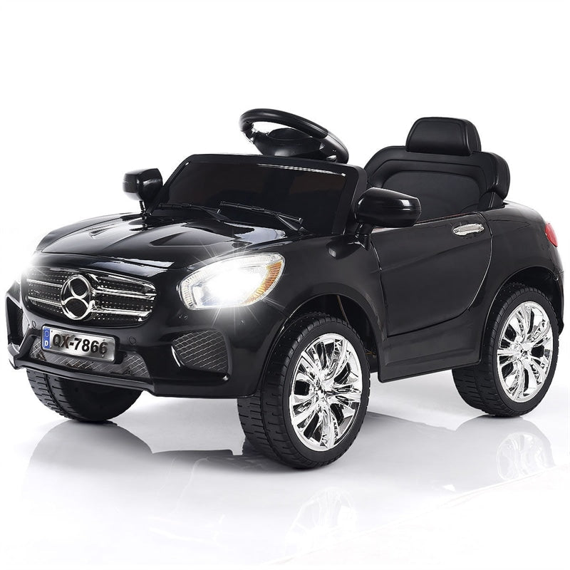 6V Battery Powered Kids Ride On Car with Remote Control and LED Lights