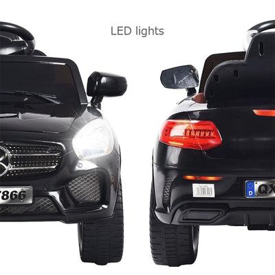 6V Battery Powered Kids Ride On Car with Remote Control and LED Lights