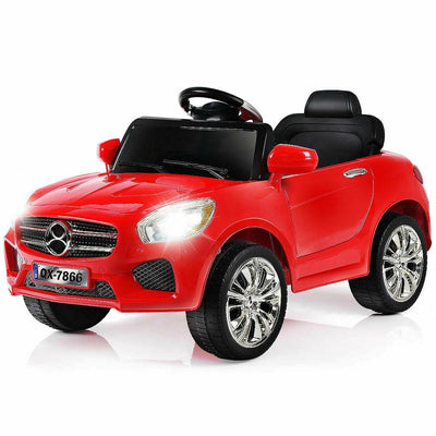 6V Battery Powered Kids Ride On Car with Remote Control and LED Lights