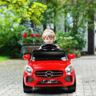 6V Battery Powered Kids Ride On Car with Remote Control and LED Lights