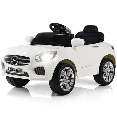 6V Battery Powered Kids Ride On Car with Remote Control and LED Lights