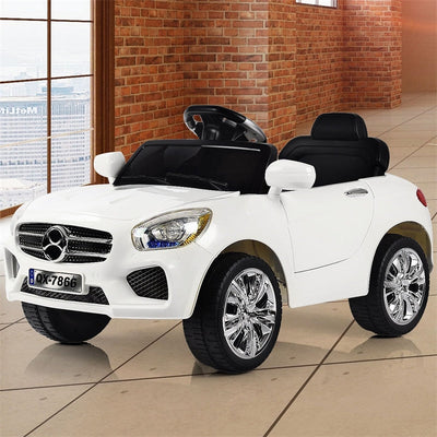 6V Battery Powered Kids Ride On Car with Remote Control and LED Lights