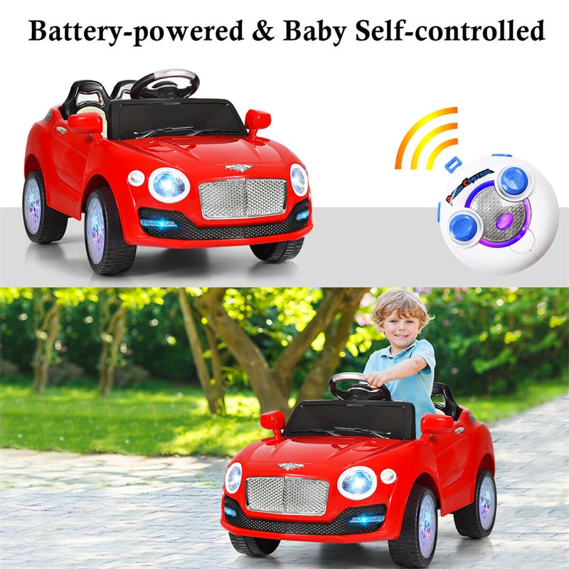 6V Kids Ride-On SUV Car Battery Powered Vehicle with Parental Remote Control