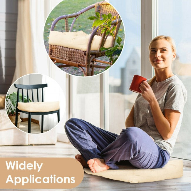 21" x 21" Patio Chair Seat Cushion Pads Sitting Pillow