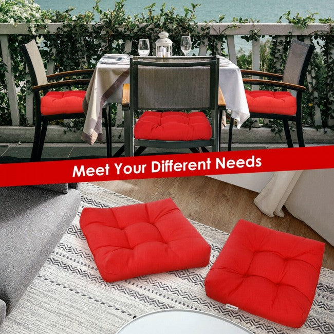 21" x 21" Patio Chair Seat Cushion Pads Sitting Pillow