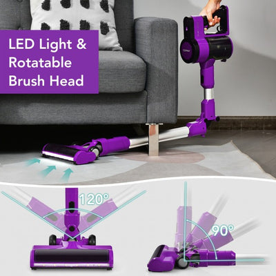 3-in-1 Handheld Cordless Stick Vacuum Cleaner Wall-Mounted Vacuum for Pet Hair Car Carpet