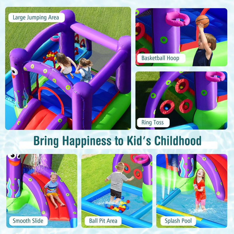 Inflatable Water Slide Castle without Blower