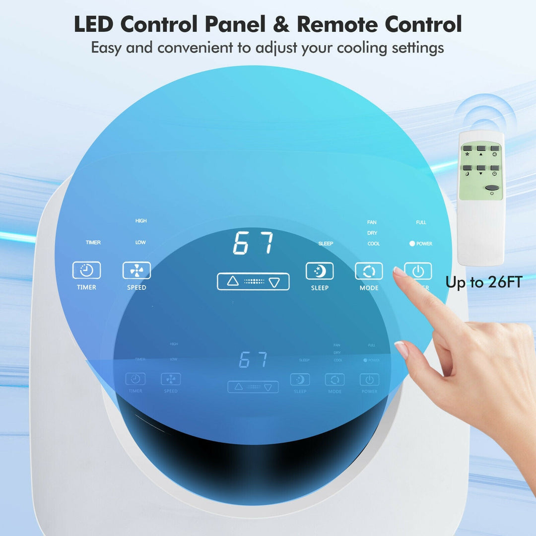 9000 BTU 3 in 1 Portable Air Conditioner with Fan and Dehumidifier