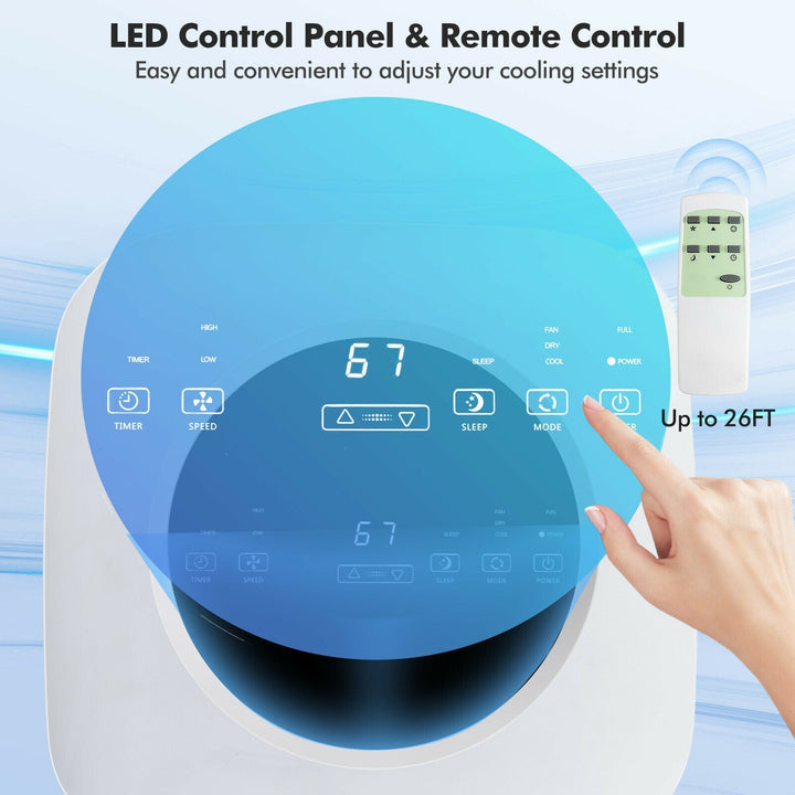 9000 BTU 3 in 1 Portable Air Conditioner with Fan and Dehumidifier
