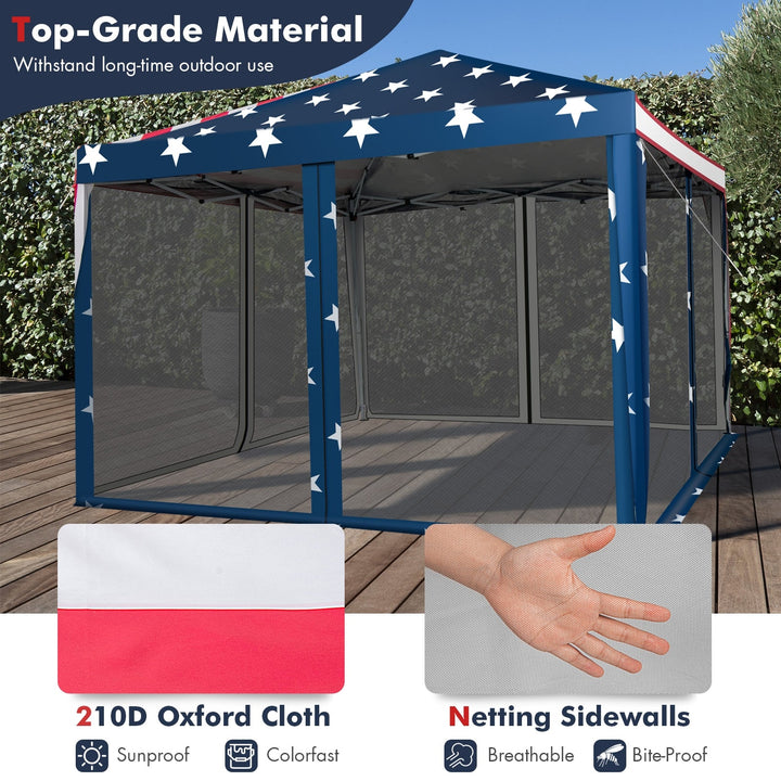 Outdoor 10’ x 10’ Pop-up Canopy Tent Gazebo Canopy