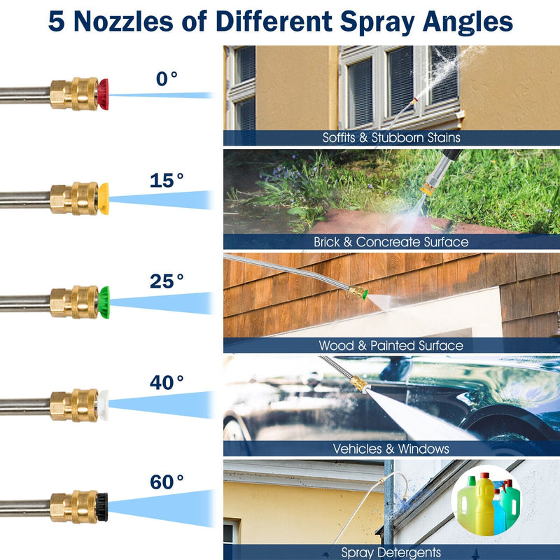 4000 PSI 18 Ft Telescoping Spray Wand Pressure Washer