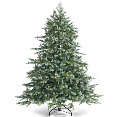 6ft Spruce Hinged Artificial Christmas Tree with Metal Stand