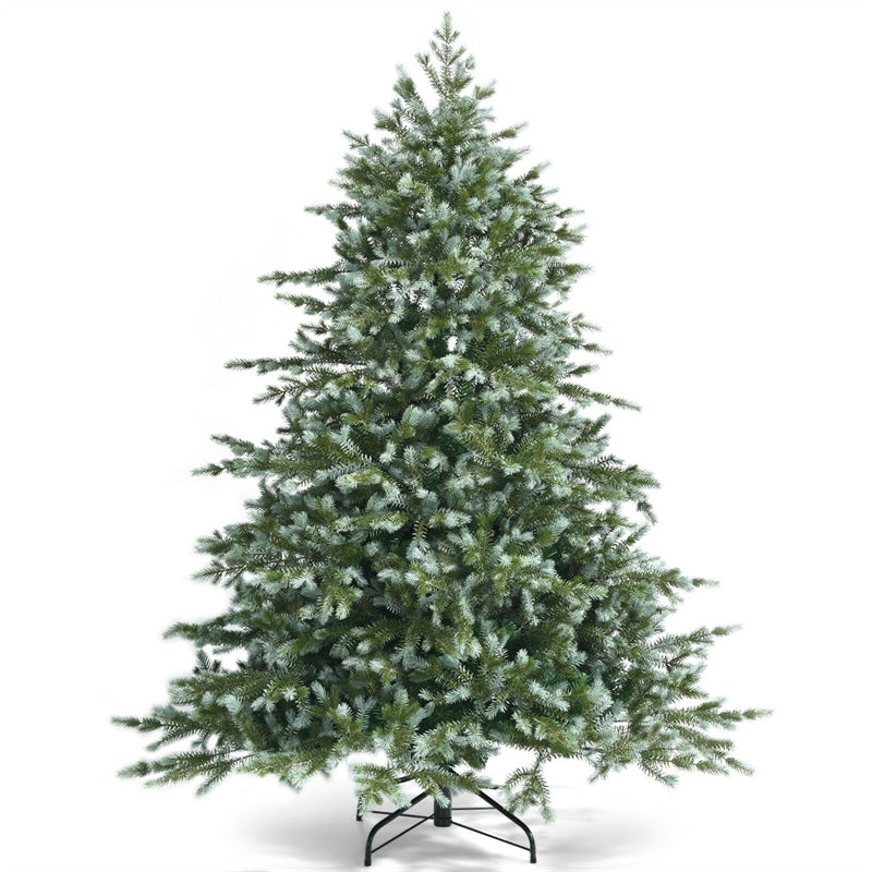 6ft Spruce Hinged Artificial Christmas Tree with Metal Stand