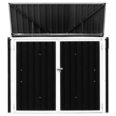 6x3FT Horizontal Metal Storage Shed Outdoor Multi-function Storage Cabinet for Garden Yard