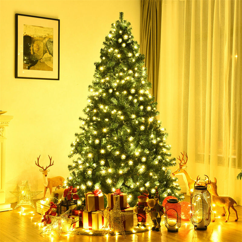 7-5ft-pre-lit-hinged-spruce-pvc-artificial-christmas-tree-with-400-led-lights