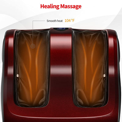 Shiatsu Foot and Calf Massager with Kneading and Heating for Plantar Fasciitis