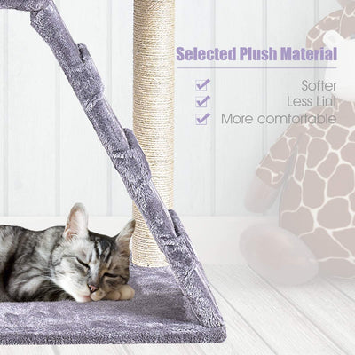 36'' Cat Tree Pet Tower Kitty Condo with Scratching Posts Ladder