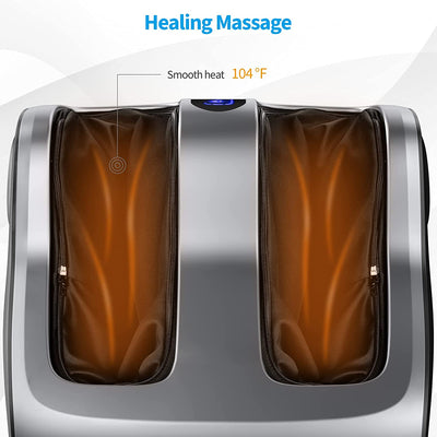 Shiatsu Foot and Calf Massager with Kneading and Heating for Plantar Fasciitis