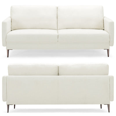 76.5 Inches Modern Fabric Sofa Couch Upholstered Loveseat with Cushion