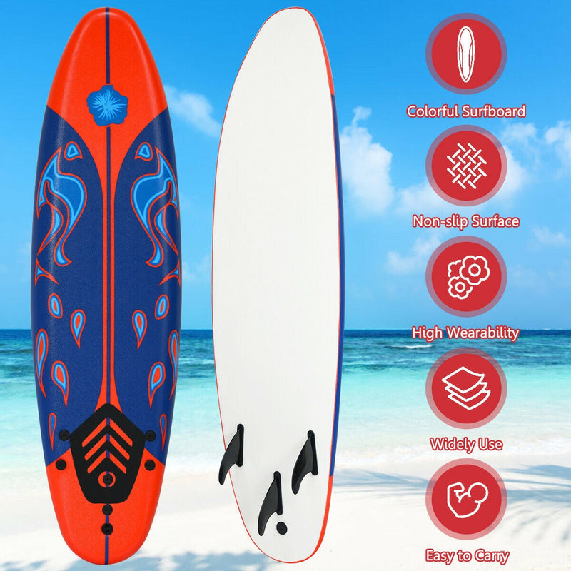 6 Feet Surf Foamie Boards Surfing Beach Surfboard