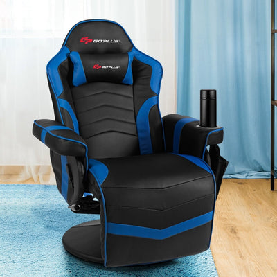 Ergonomic High Back Massage Gaming Chair with Pillow