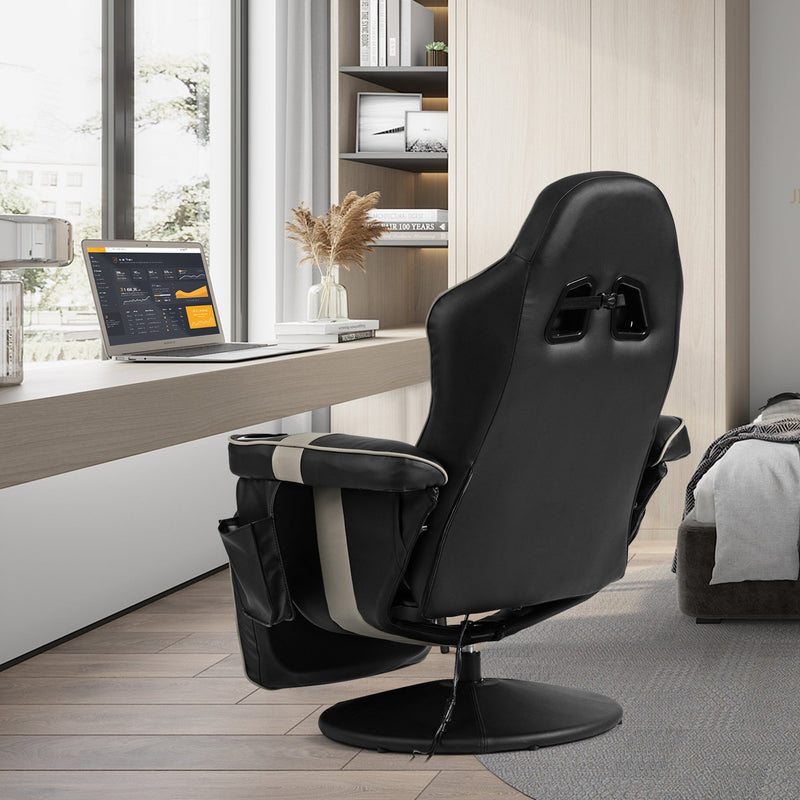 Ergonomic High Back Massage Gaming Chair with Pillow