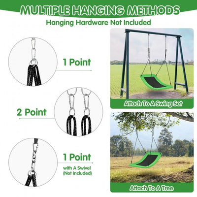 Outdoor 32" x 60" Giant Platform Tree Swing for Kids and Adults