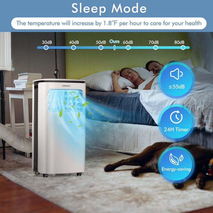 9000 BTU 3 in 1 Portable Air Conditioner with Fan and Dehumidifier