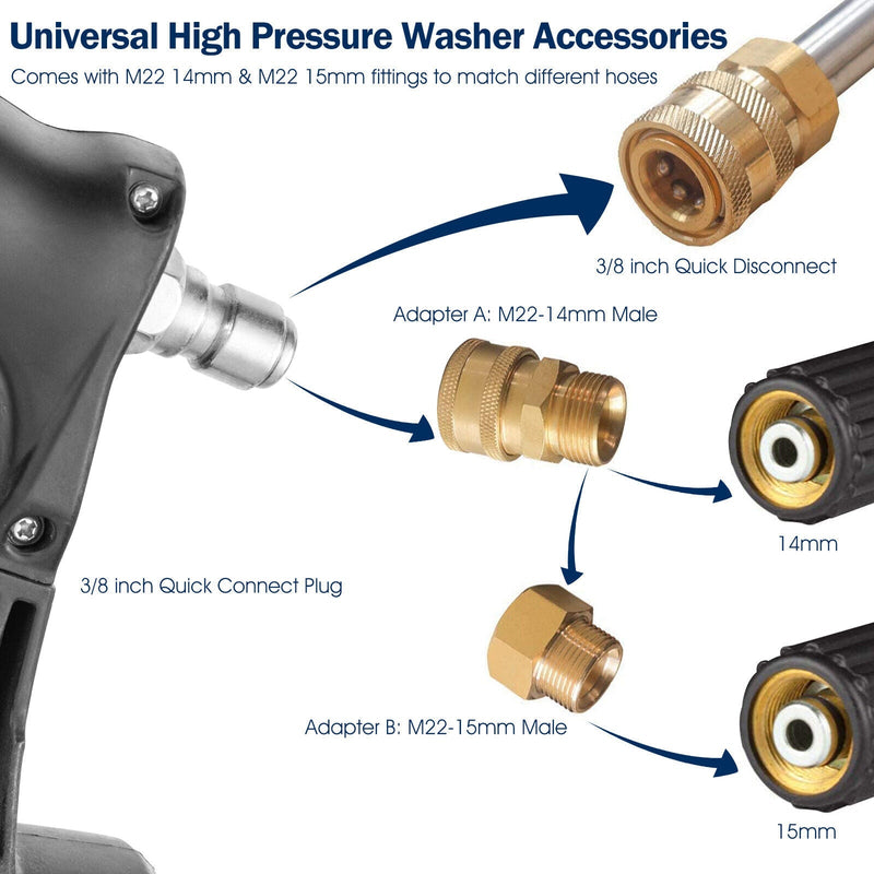 4000 PSI 18 Ft Telescoping Spray Wand Pressure Washer