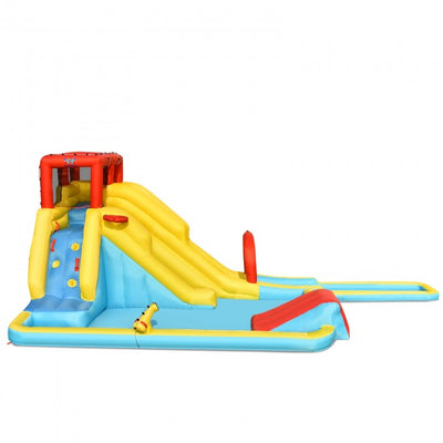 Water Park Kids Backyard Water Slides With Splash Pool