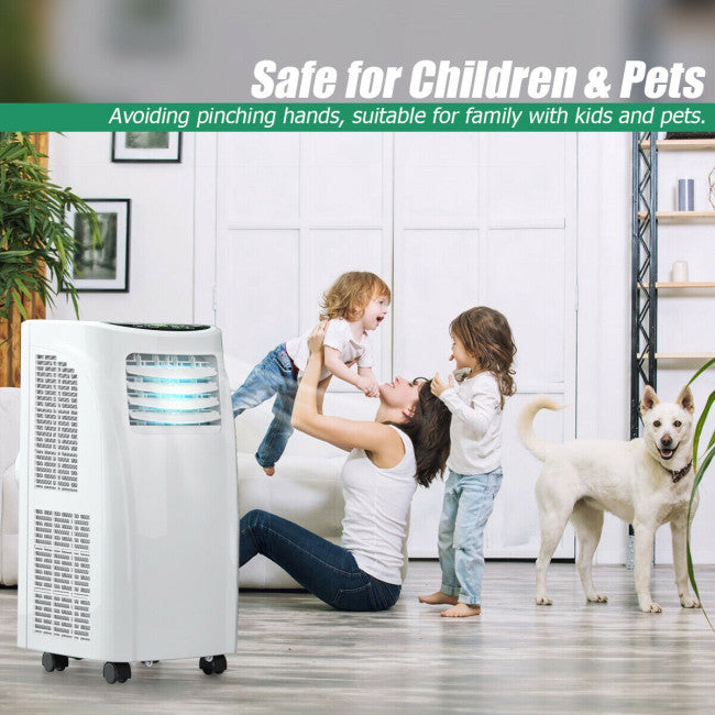 8000BTU Portable Air Conditioner Air Cooler with Dehumidifier Function and Remote Control