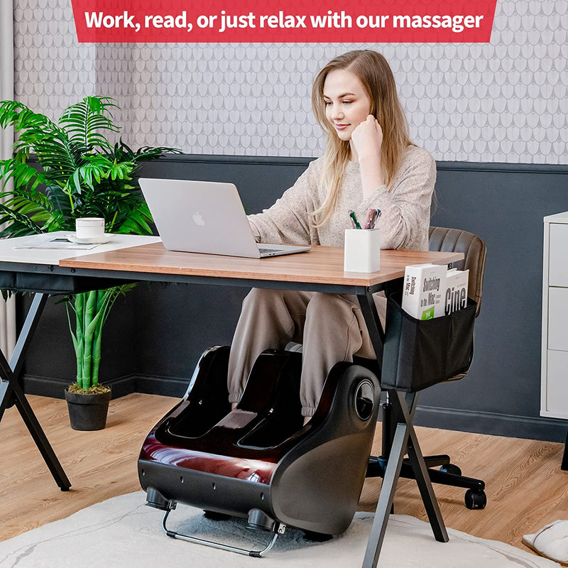 Shiatsu Foot and Calf Massager with Kneading and Heating for Plantar Fasciitis