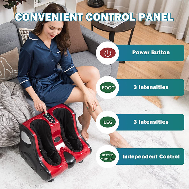 Shiatsu Foot Calf Leg Massager with Kneading Rolling Vibration Heating Chairliving Shiatsu Foot Calf Leg Massager with Kneading Rolling Vibration Heating Chairliving
