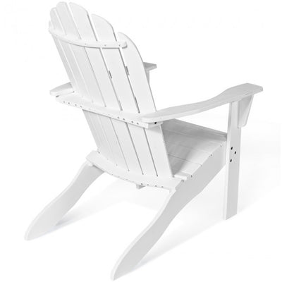 Outdoor Wooden Adirondack Lounge Chair Armchair with Ergonomic Design