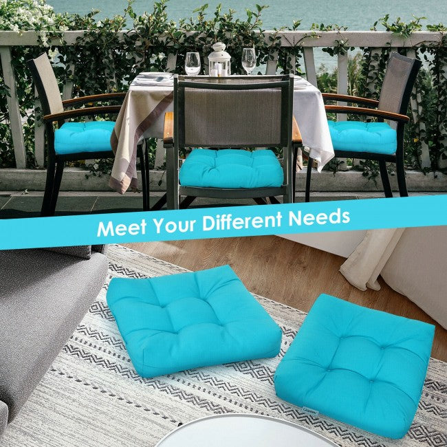 21" x 21" Patio Chair Seat Cushion Pads Sitting Pillow