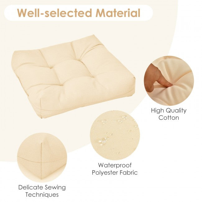 21" x 21" Patio Chair Seat Cushion Pads Sitting Pillow