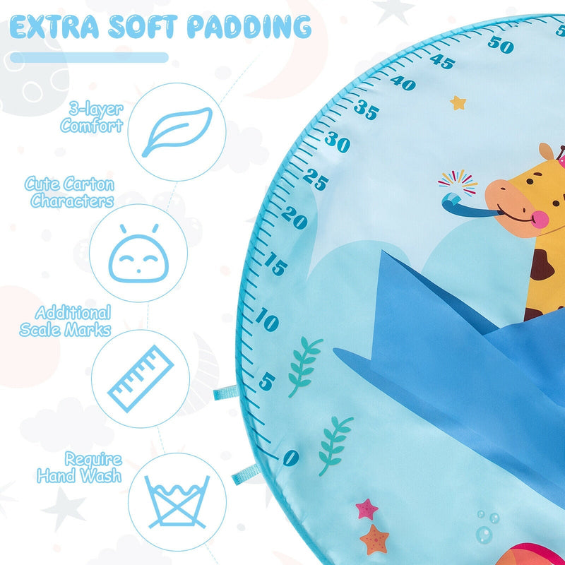 Baby Activity Play Mat with 5 Hanging Sensory Toys