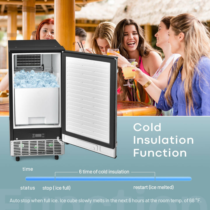 Free-Standing Built-in Ice Maker with 80lbs per Day