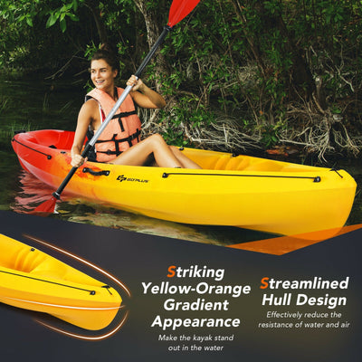 Single Sit-on-Top Kayak with Detachable Aluminum Paddle
