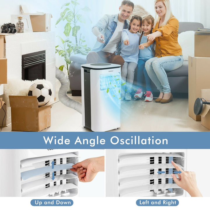 9000 BTU 3 in 1 Portable Air Conditioner with Fan and Dehumidifier
