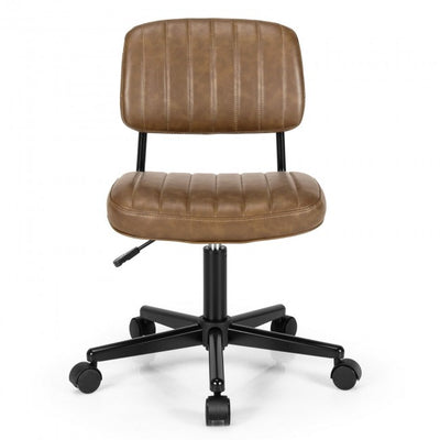 Chairliving - PU Leather Adjustable Office Chair Swivel Task Chair with Backrest