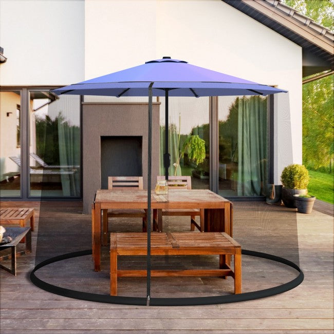 9 -10 Feet Outdoor Camping Umbrella Table Screen Mosquito Bug Insect Net