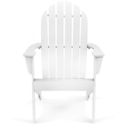 Outdoor Wooden Adirondack Lounge Chair Armchair with Ergonomic Design