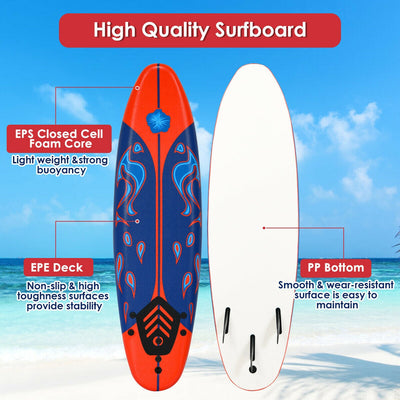 6 Feet Surf Foamie Boards Surfing Beach Surfboard