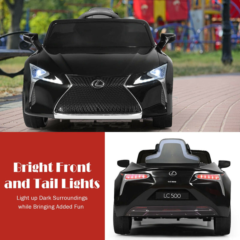 12V Kids Ride Lexus LC500 Licensed Remote Control Electric Vehicle