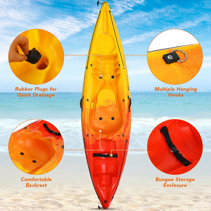 Single Sit-on-Top Kayak with Detachable Aluminum Paddle